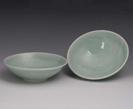 Celedon Glazed Rice Bowls