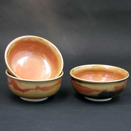 Shino Glazed Bowls